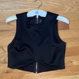 Black crop top